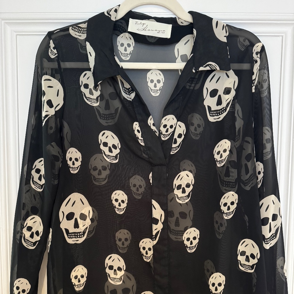 Vintage Havana Skull Blouse